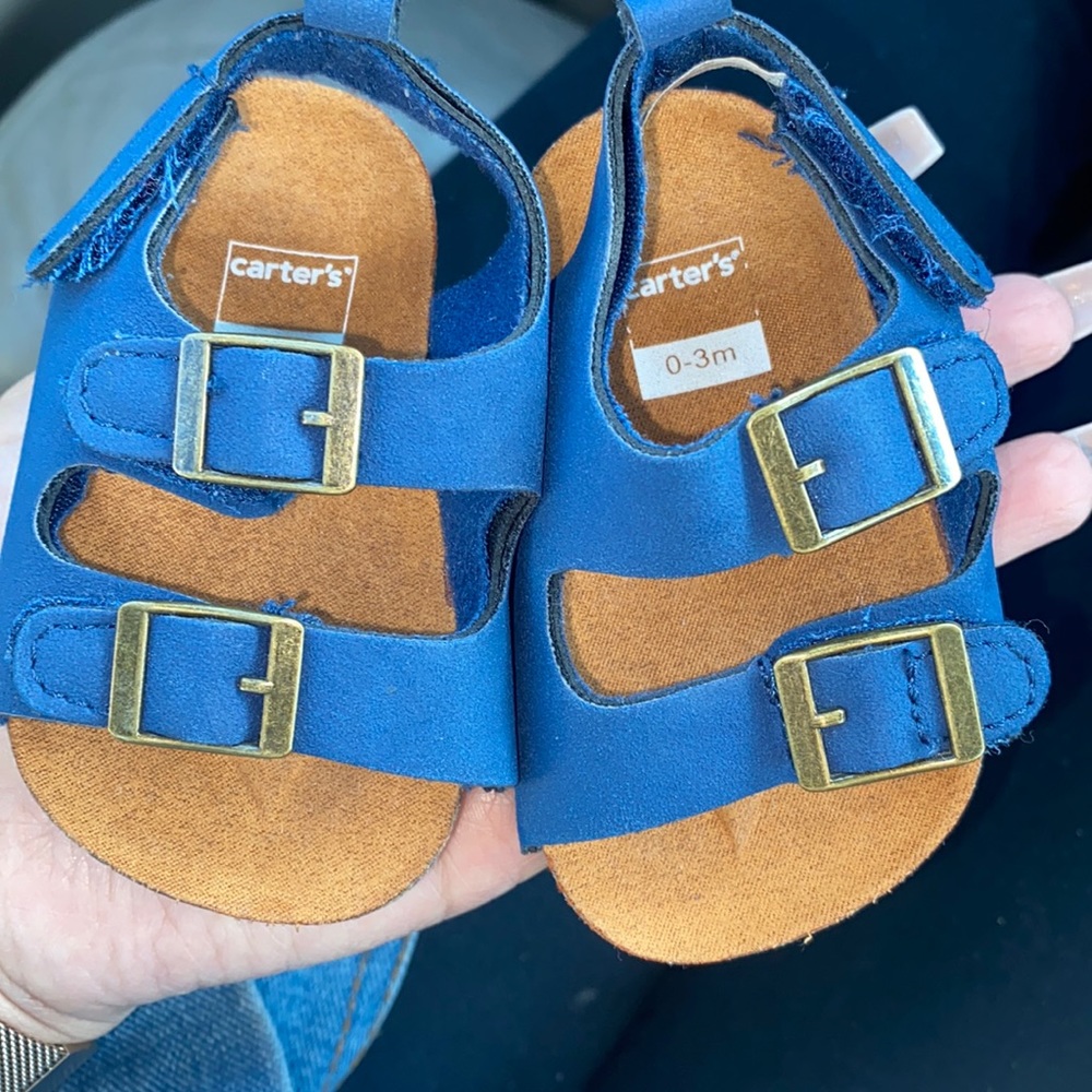 Baby boy carter sanadle size 0-3months